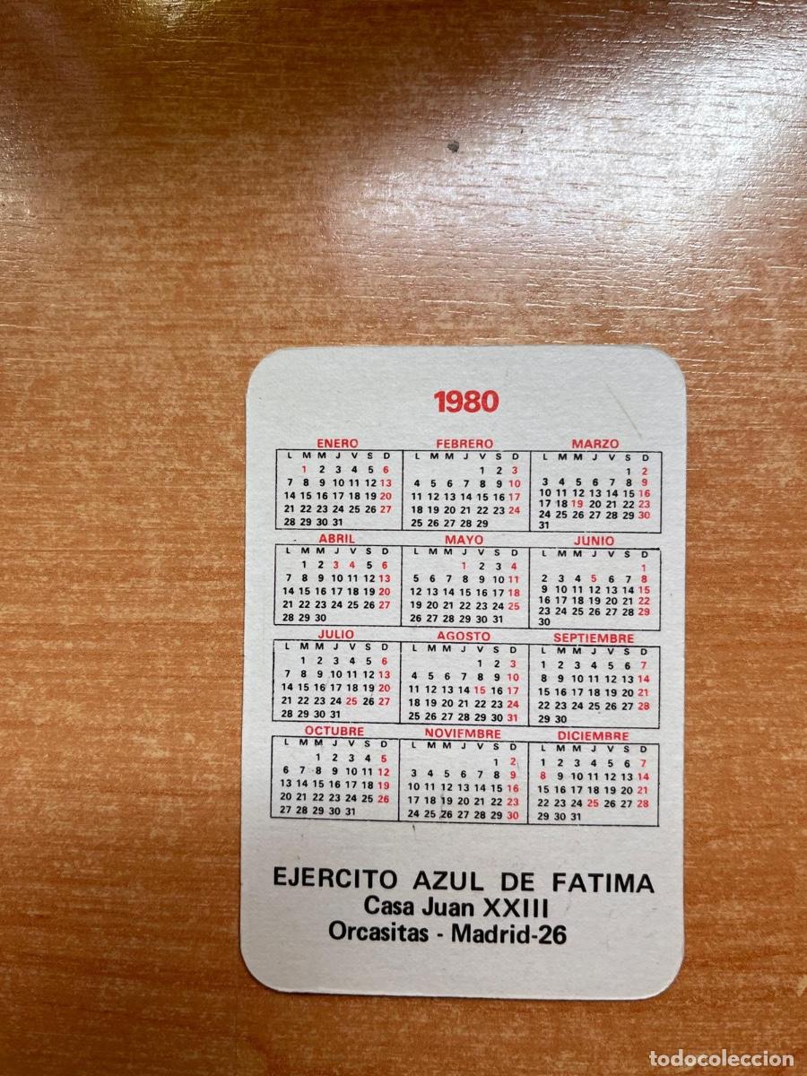 Coleccionismo calendarios: CALENDARIO EJERCITO AZUL- SOL DE FATIMA 1980 - Foto 2
