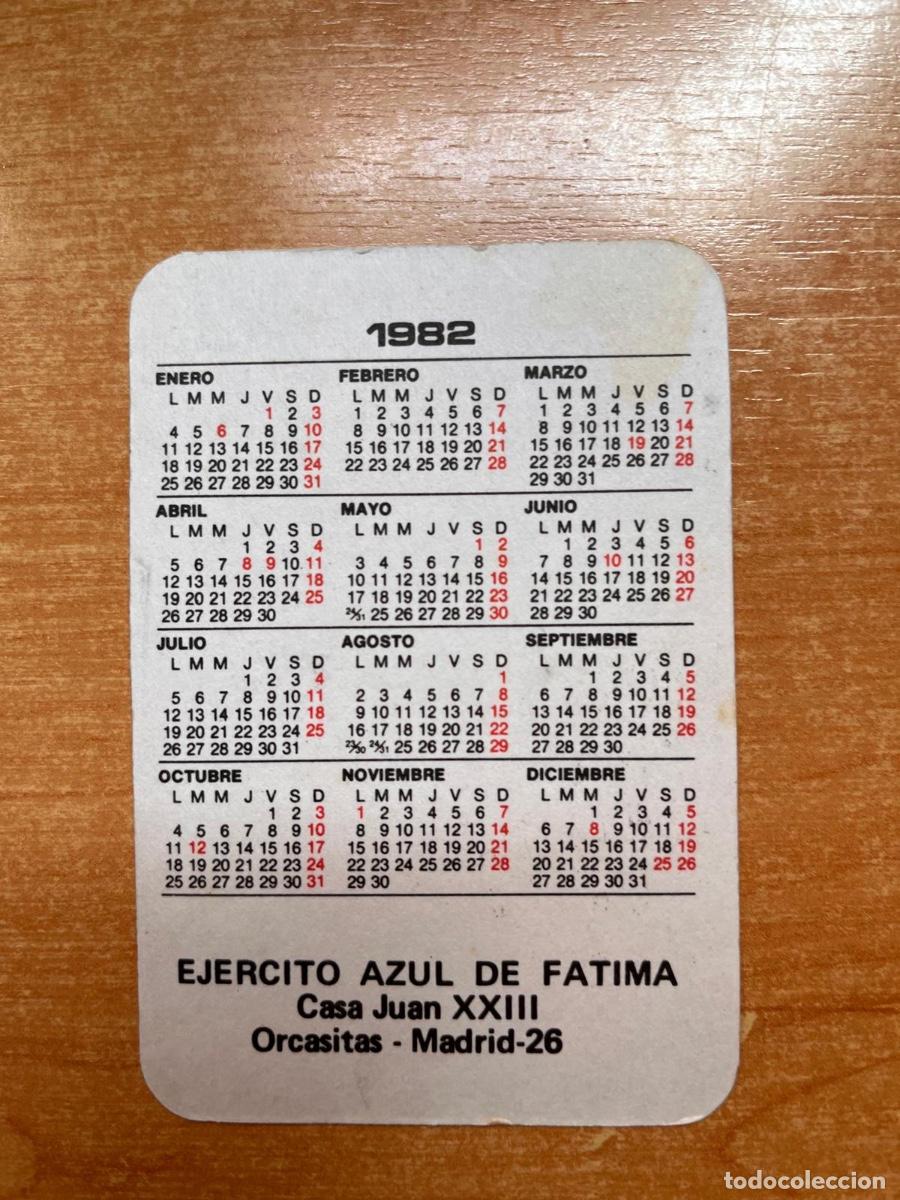 Coleccionismo calendarios: CALENDARIO EJERCITO AZUL- SOL DE FATIMA 1982 - Foto 2