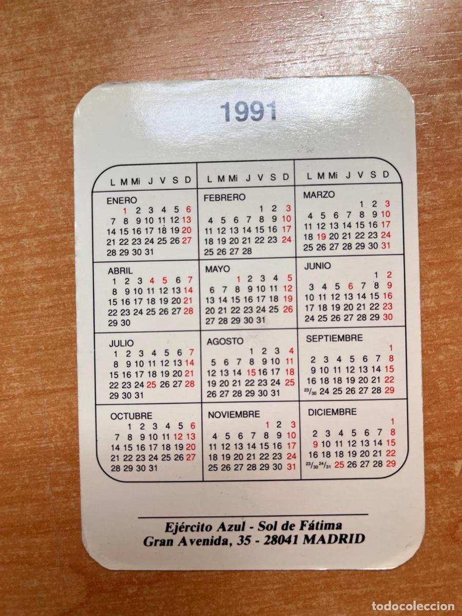 Coleccionismo calendarios: CALENDARIO EJERCITO AZUL- SOL DE FATIMA 1991 - Foto 2