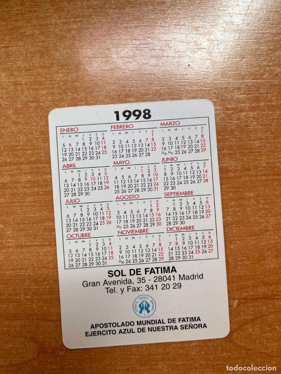 Coleccionismo calendarios: CALENDARIO EJERCITO AZUL- SOL DE FATIMA 1998 - Foto 2