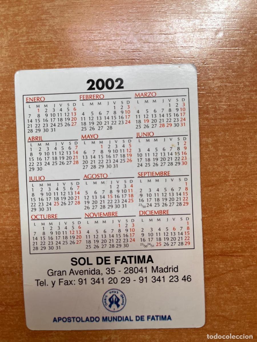 Coleccionismo calendarios: CALENDARIO EJERCITO AZUL- SOL DE FATIMA 2002 - Foto 2