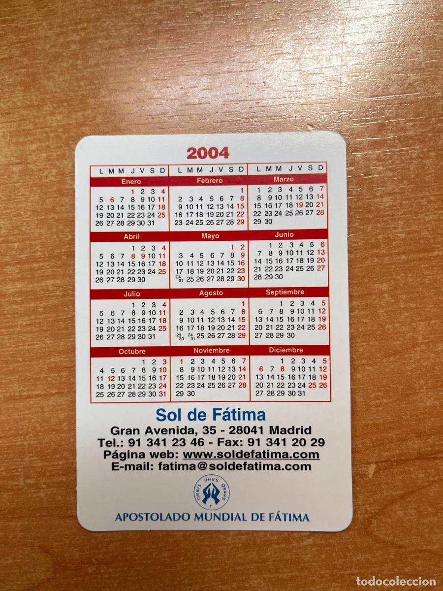 Coleccionismo calendarios: CALENDARIO EJERCITO AZUL- SOL DE FATIMA 2004 - Foto 2