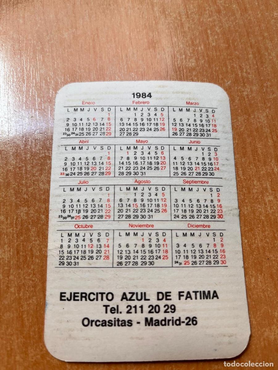 Coleccionismo calendarios: CALENDARIO EJERCITO AZUL- SOL DE FATIMA 1984 - Foto 2