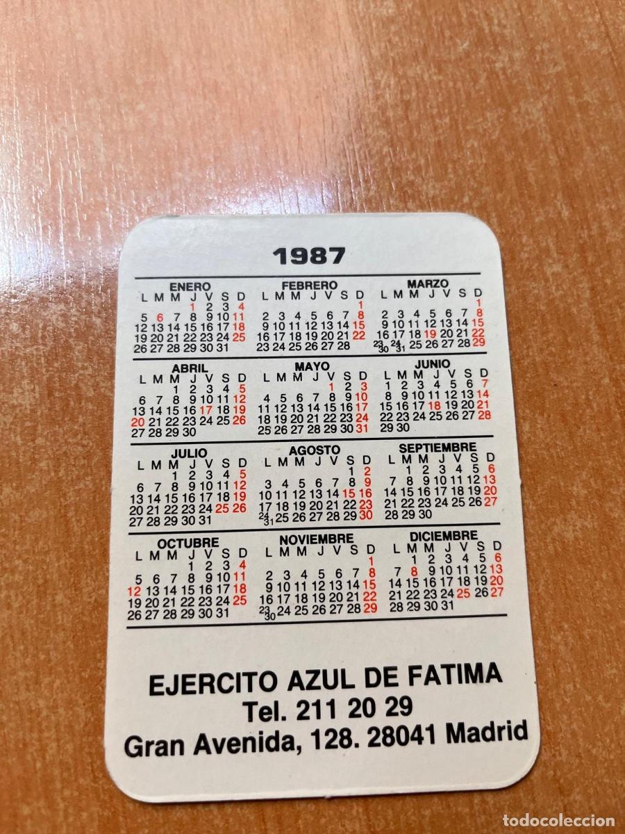 Coleccionismo calendarios: CALENDARIO EJERCITO AZUL- SOL DE FATIMA 1987 - Foto 2