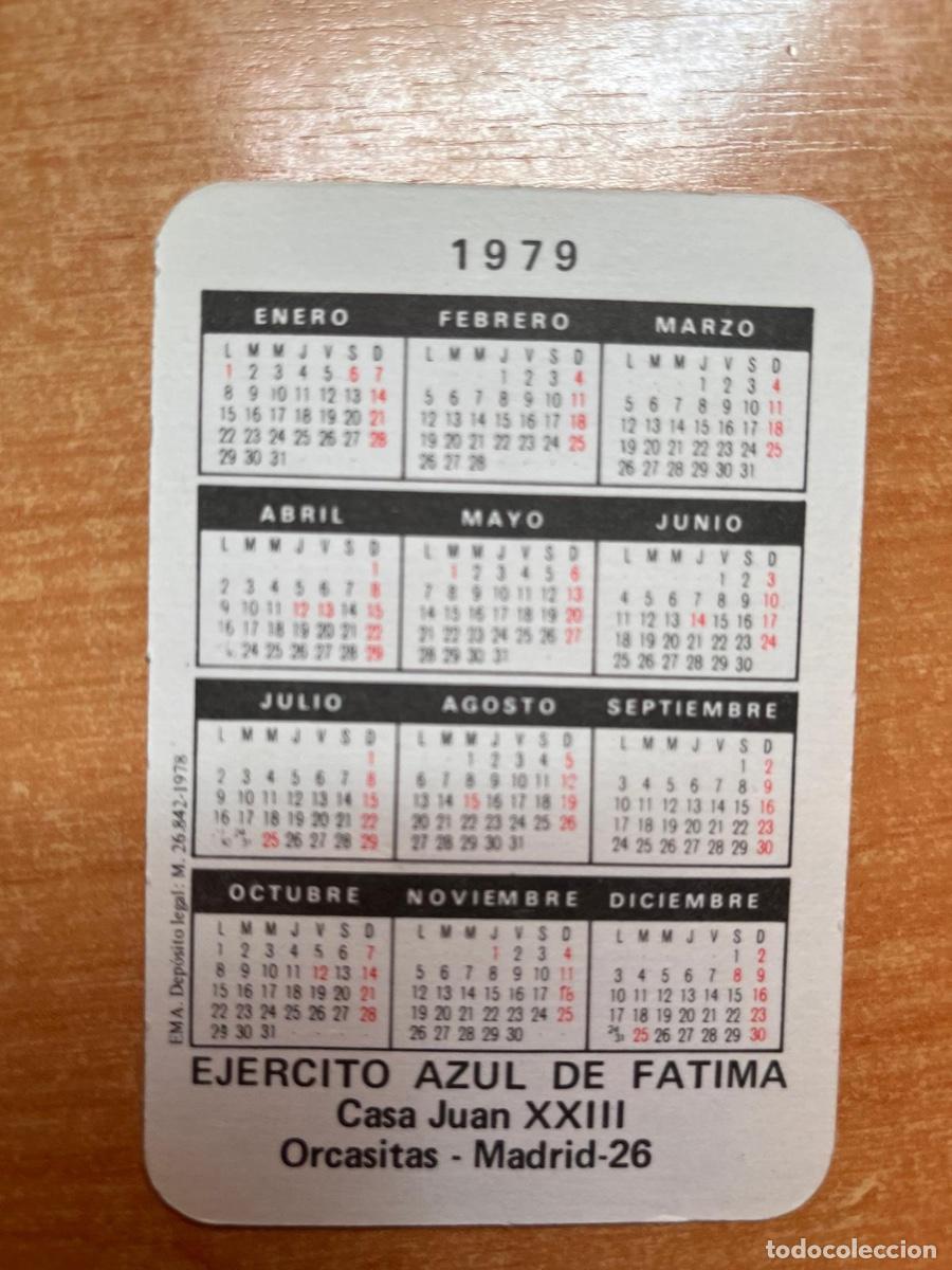 Coleccionismo calendarios: CALENDARIO EJERCITO AZUL- SOL DE FATIMA 1979 - Foto 2