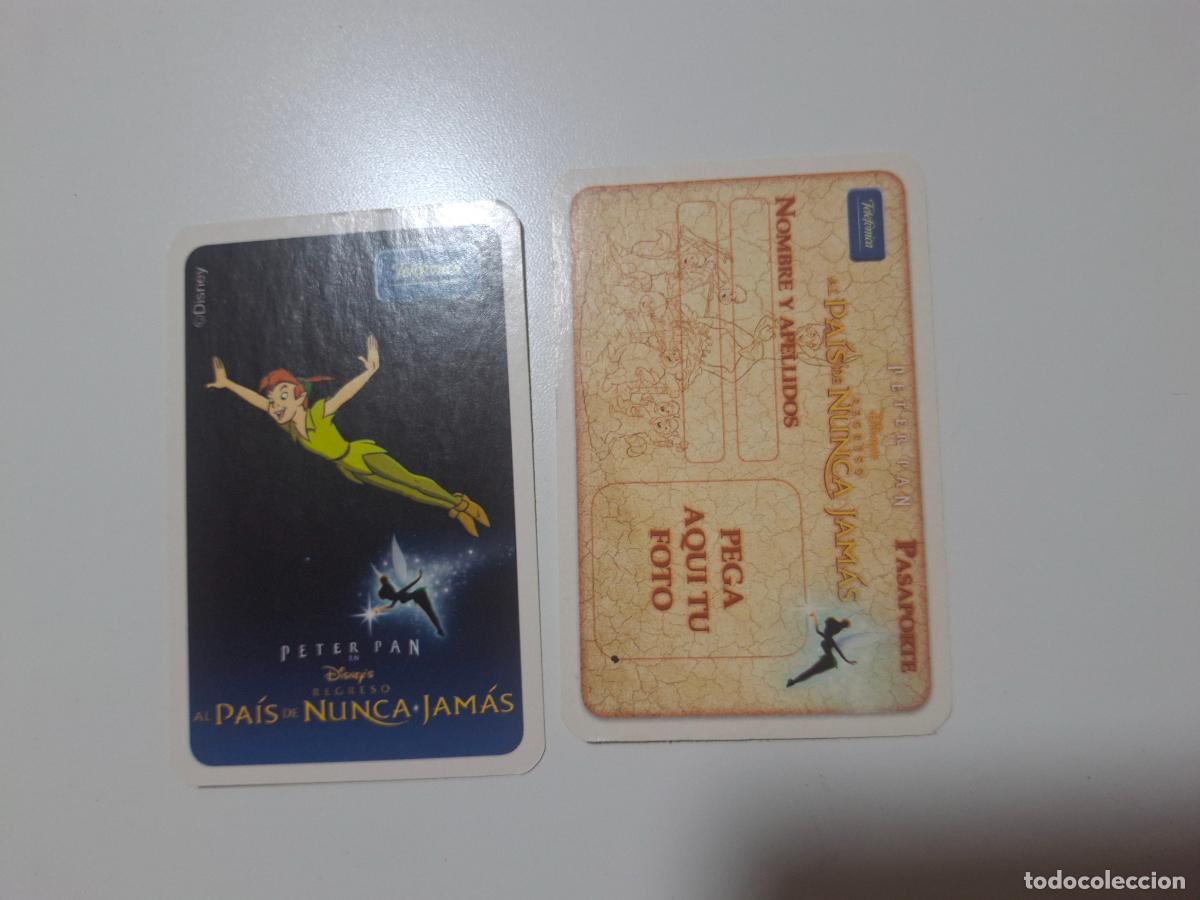 Coleccionismo calendarios: calendario de bolsillo peter pan 2002 telefonica pasaporte a nunca jamas