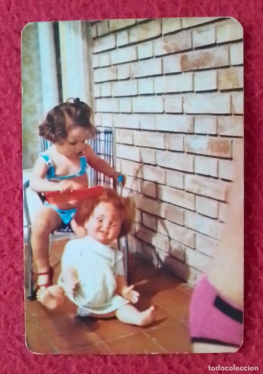 Coleccionismo calendarios: ANTIGUO CALENDARIO DE BOLSILLO CALENDAR A&Ntilde;O 1973 COMPA&Ntilde;&Iacute;A INTERNACIONAL DE SEGUROS..NI&Ntilde;A CON MU&Ntilde;ECA.