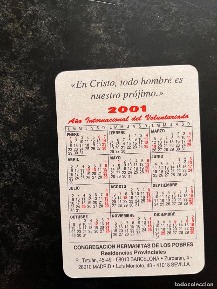 Coleccionismo calendarios: CALENDARIO HERMANITAS DE LOS POBRES 2001 - Foto 2