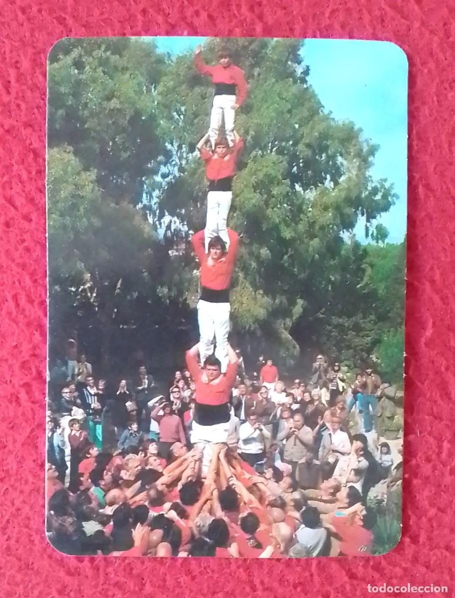 Coleccionismo calendarios: ANTIGUO CALENDARIO DE BOLSILLO CALENDAR A&Ntilde;O 1981 CASTELL CASTELLERS..PUBLICIDAD FOTO NAVAS BARCELONA