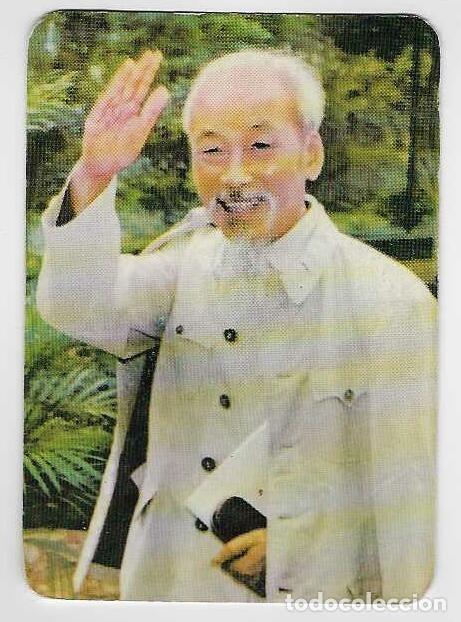 Coleccionismo calendarios: CALENDARIO DE BOLSILLO A&Ntilde;O 1976 PERSONAJE - HO CHI MINH - VER FOTO REVERSO