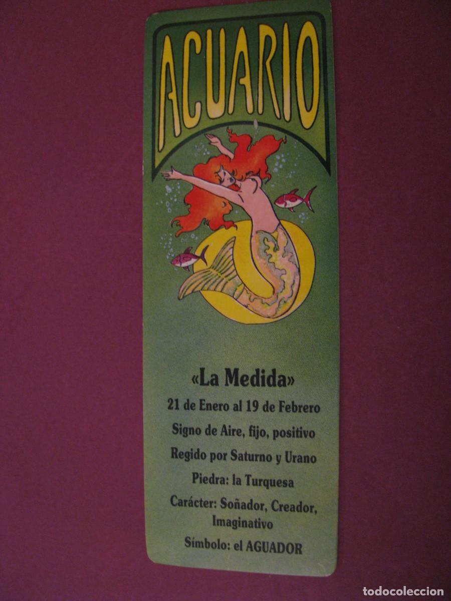Coleccionismo calendarios: CALENDARIO, MARCAPAGINAS A&Ntilde;O 1994. IMAGEN HOROSCOPO ACUARIO. PUBL. VENTA EL EMPALME, LA CARLOTA