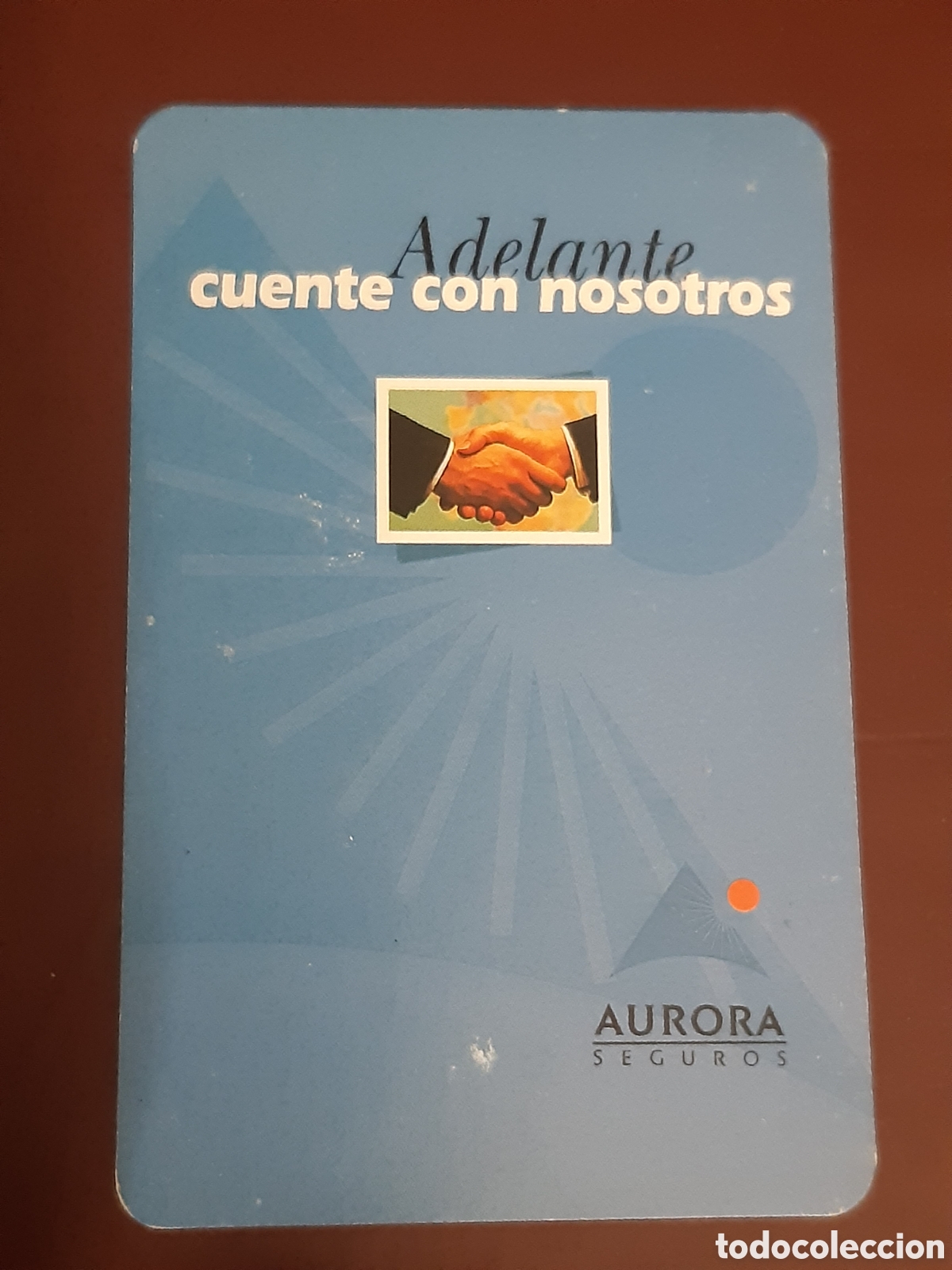 Coleccionismo calendarios: Calendario fournier seguros Aurora 1997