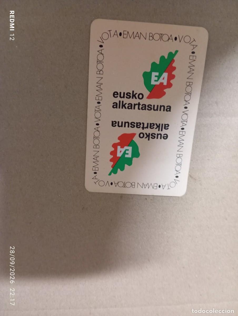 Coleccionismo calendarios: CALENDARIO EA EUSKO ALKARTASUNA FOURNIER 1990