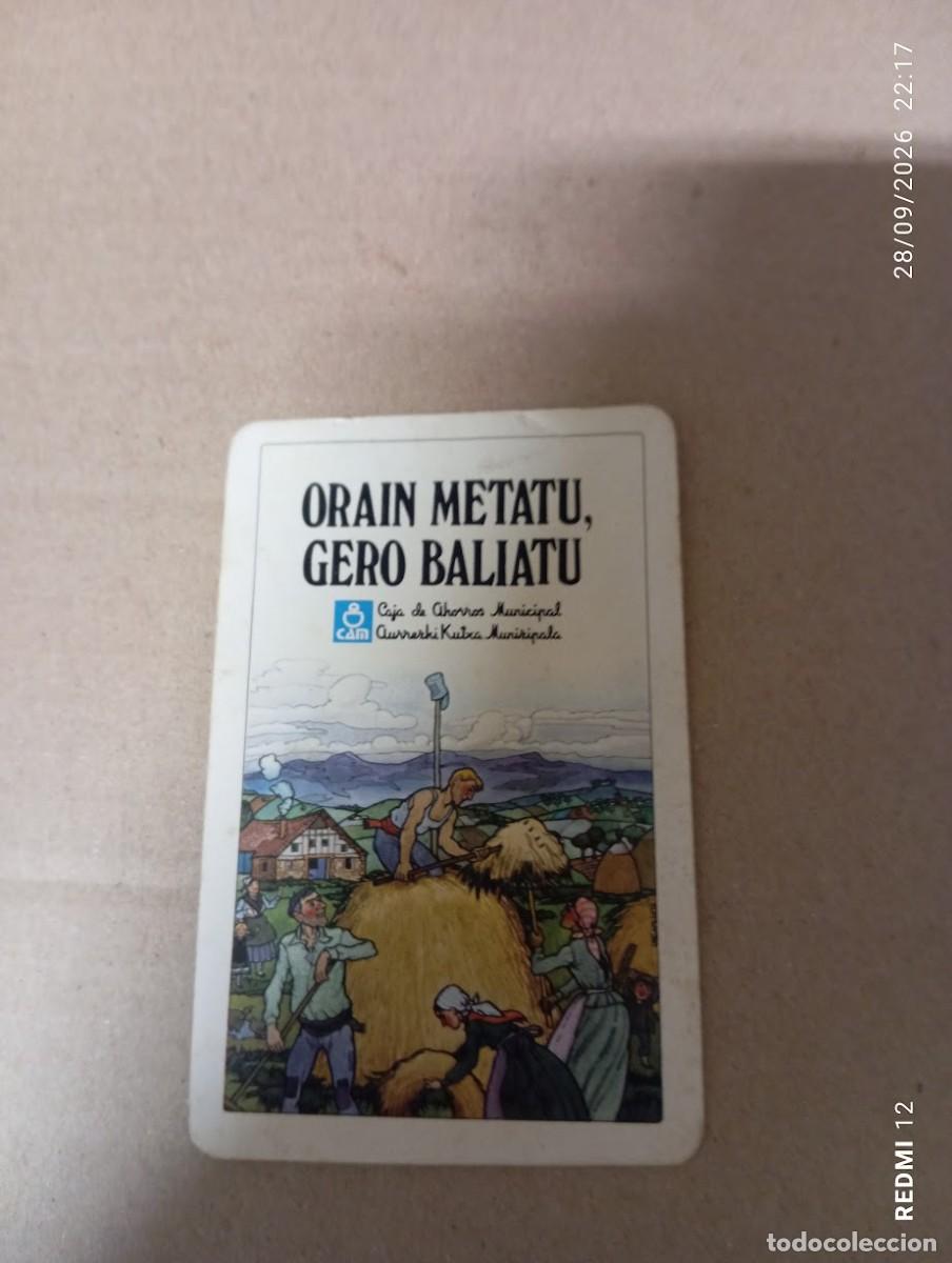 Coleccionismo calendarios: CALENDARIO CAJA DE AHORROS MUNICIPAL ORAIN METATU FOURNIER 1981