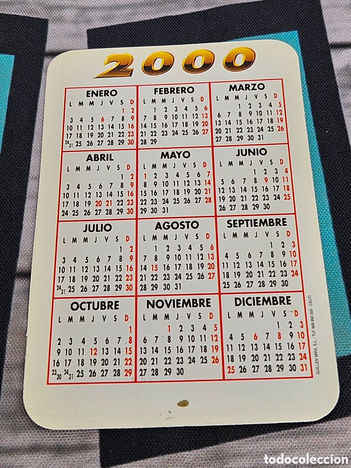 Coleccionismo calendarios: CALENDARIO EMPRESA PERFUMERIAS MARVIMUNDO. 2000 - Foto 3