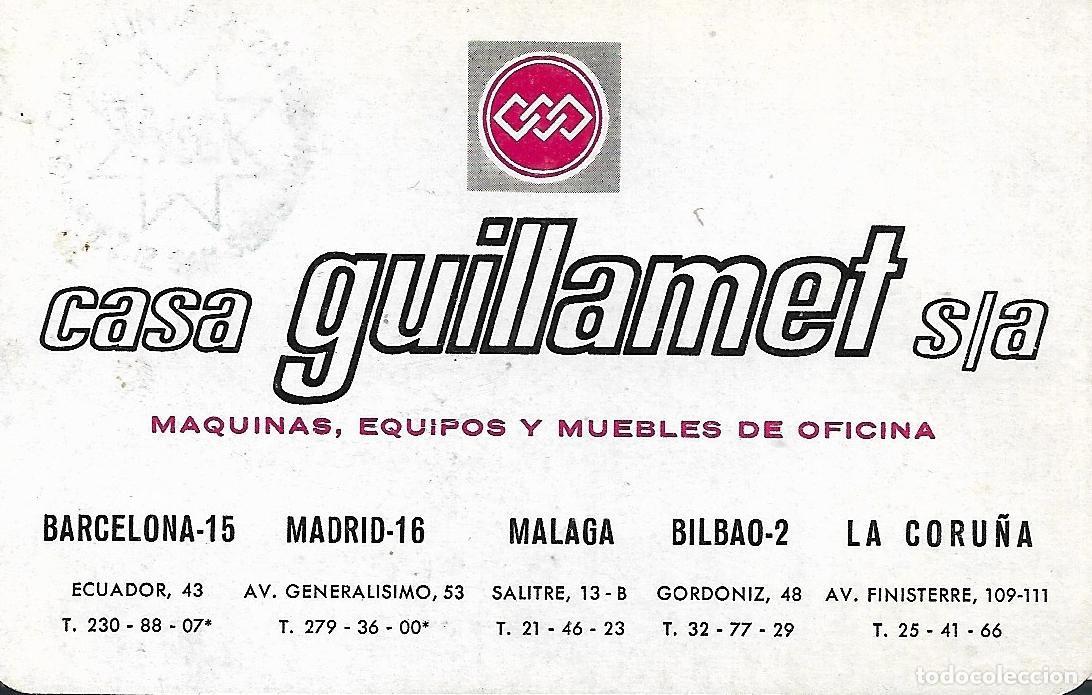 Coleccionismo calendarios: CASA GUILLAMET S/A, CALENDARIO FOURNIER A&Ntilde;O 1971. LEER NOTA.