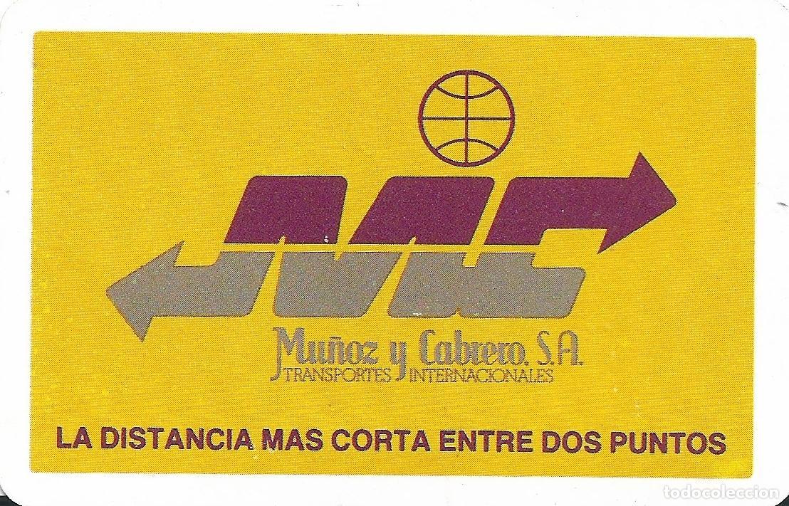 Coleccionismo calendarios: MU&Ntilde;OZ Y CABRERO S.A. TRANSPORTES, CALENDARIO FOURNIER A&Ntilde;O 1986. LEER NOTA.