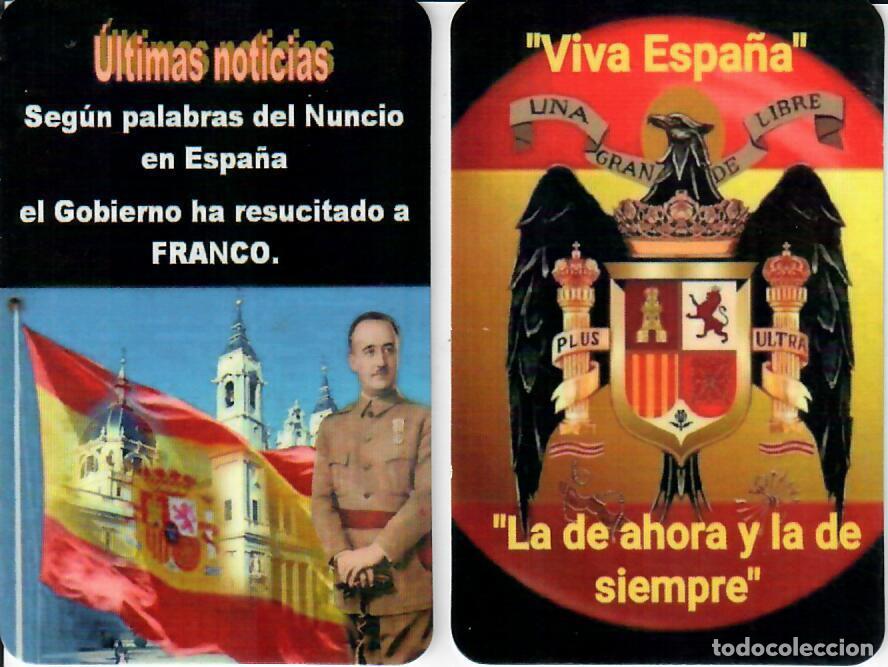 Coleccionismo calendarios: 2 CALENDARIOS DE PUBLICIDAD POL&Iacute;TICOS - A&Ntilde;O 2025 - FRANQUISTAS