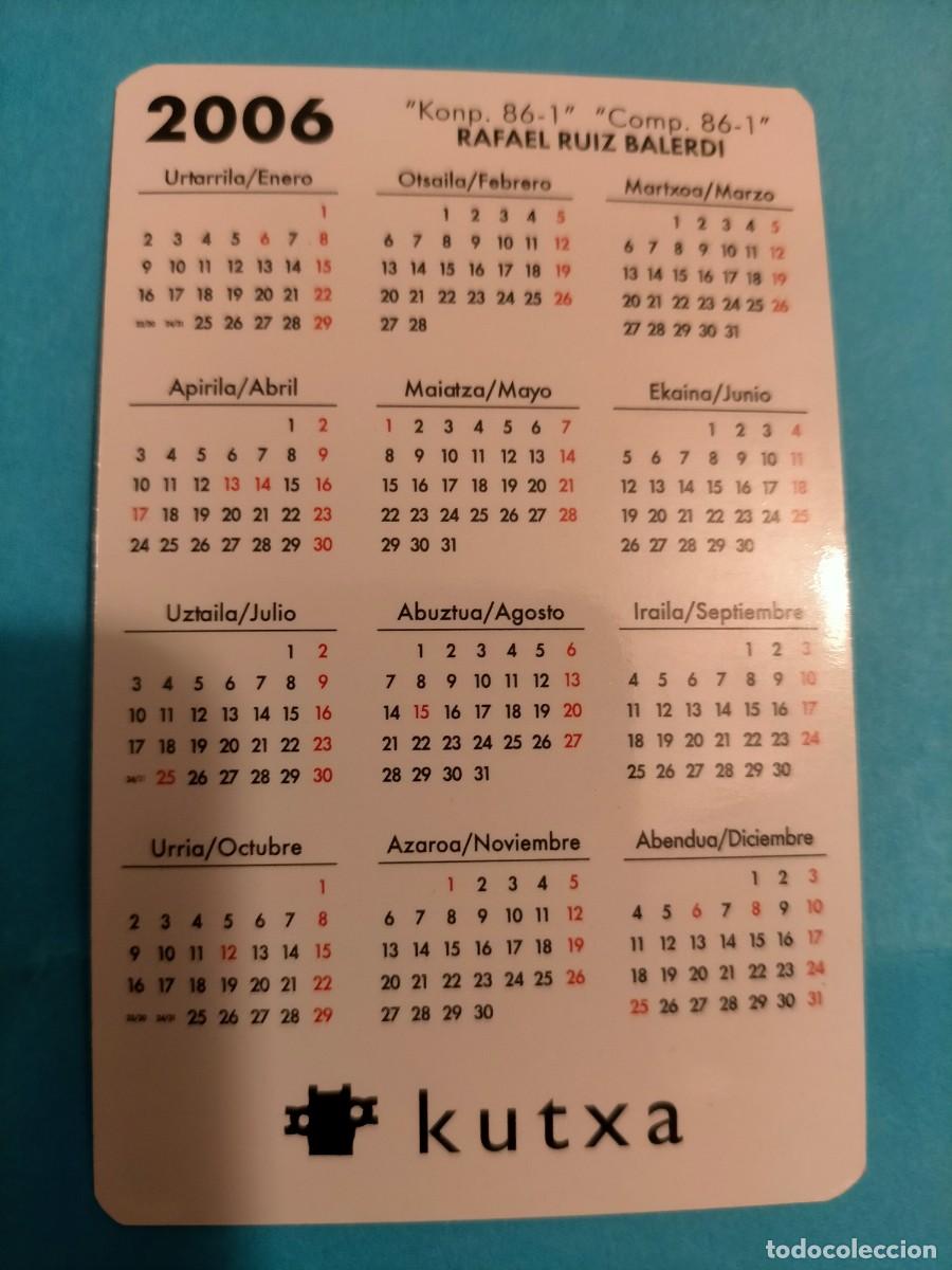 Coleccionismo calendarios: Calendario Kutxa 2006 - Foto 2
