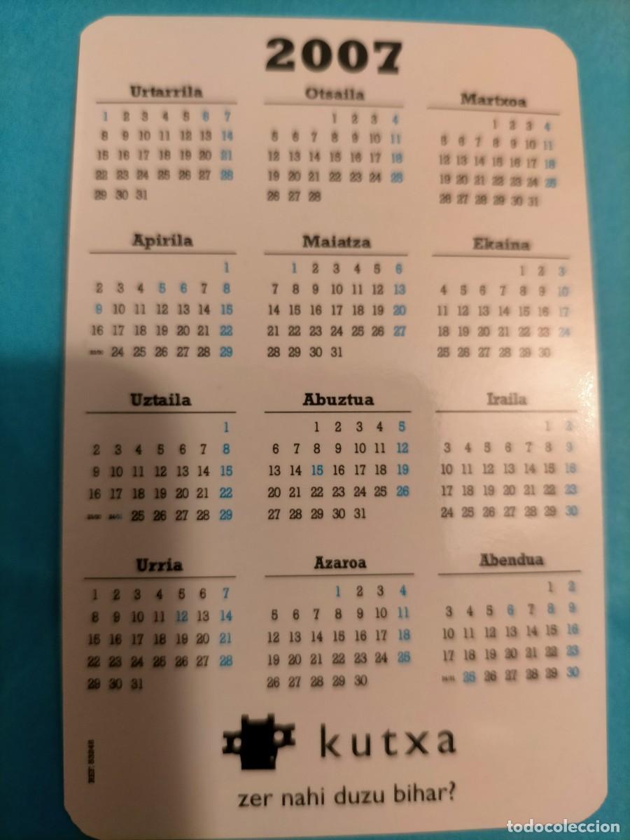 Coleccionismo calendarios: Calendario Kutxa 2007 - Foto 2