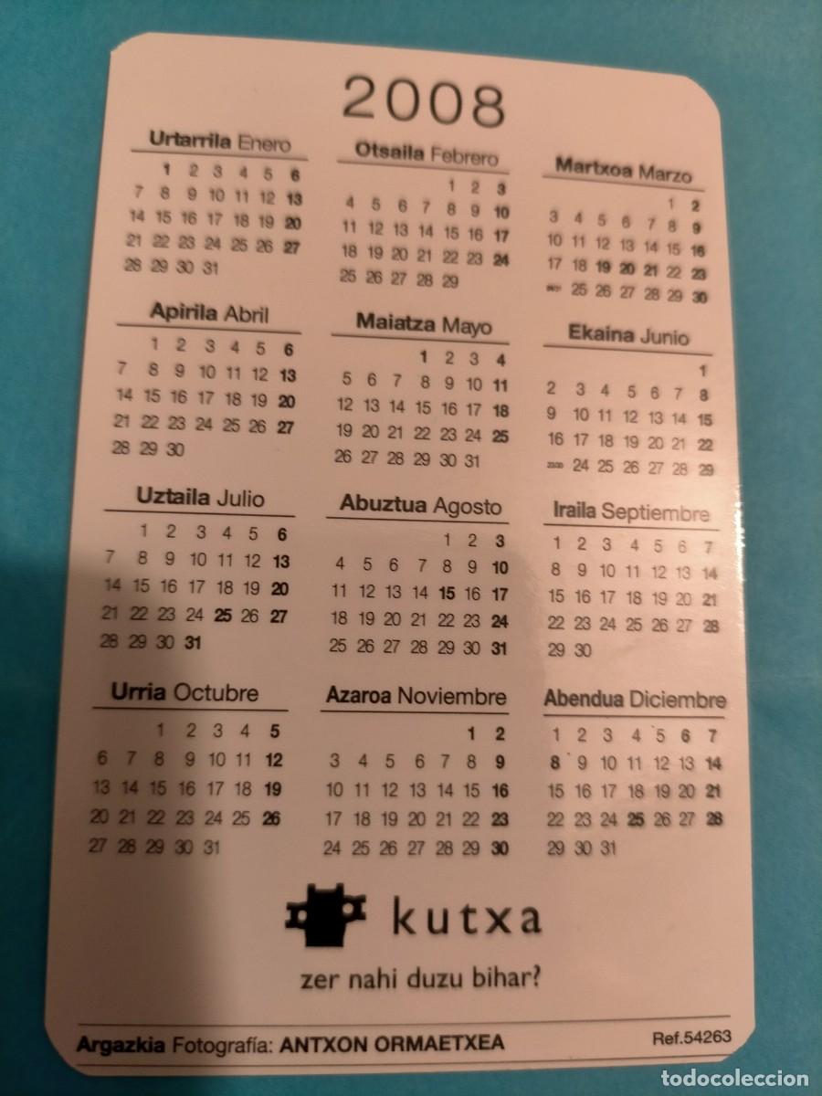 Coleccionismo calendarios: Calendario Kutxa 2008