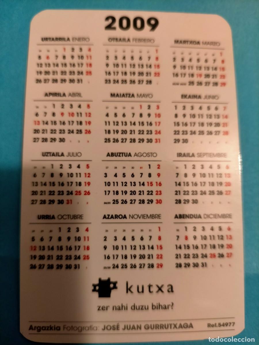 Coleccionismo calendarios: Calendario Kutxa 2009 - Foto 2