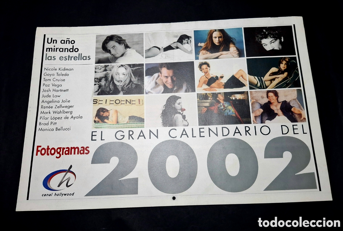 Coleccionismo calendarios: MONUMENTAL CALENDARIO FOTOGRAMAS 2002