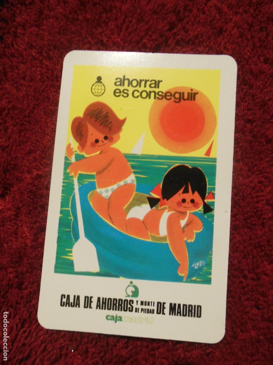Coleccionismo calendarios: 1982 AHORRAR ES CONSEGUIR CAJA DE AHORROS Y MONTE DE PIEDAD DE MADRID - CALENDARIO DE FOURNIER