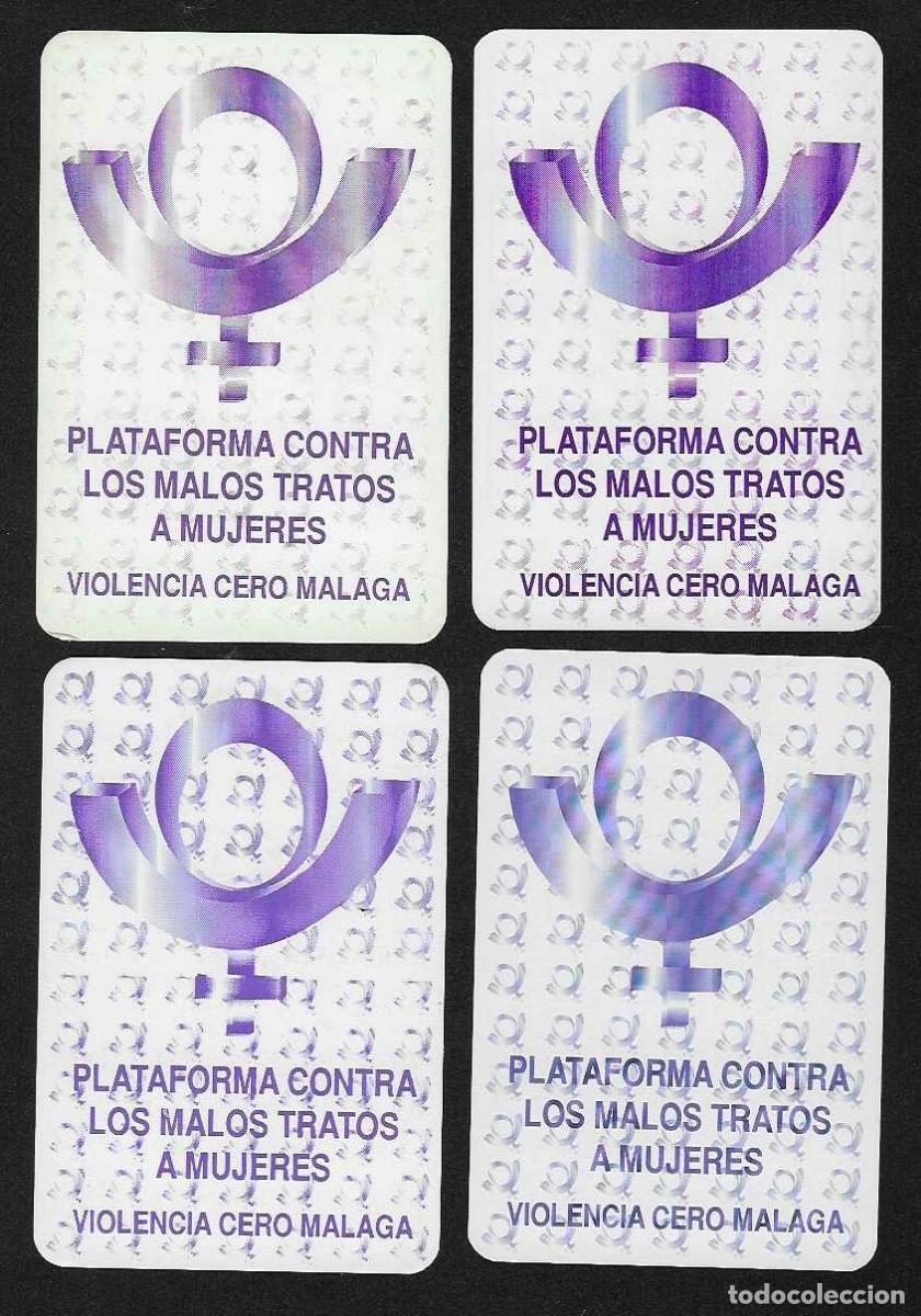 Coleccionismo calendarios: 4 CALENDARIOS DE BOLSILLO A&Ntilde;OS 2003 - 2009 VIOLENCIA CERO - M&Aacute;LAGA - VER FOTO REVERSOS