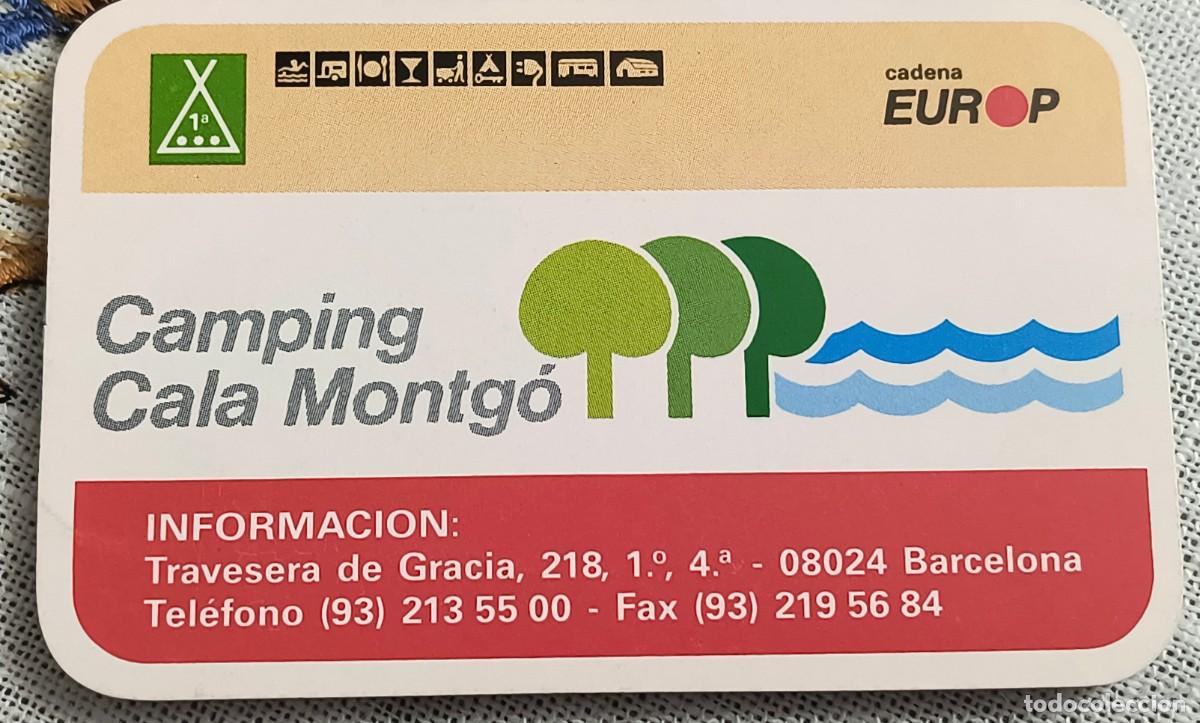 Coleccionismo calendarios: CALENDARIO BOLSILLO - CAMPING CALA MONTG&Oacute; - A&Ntilde;O 1995