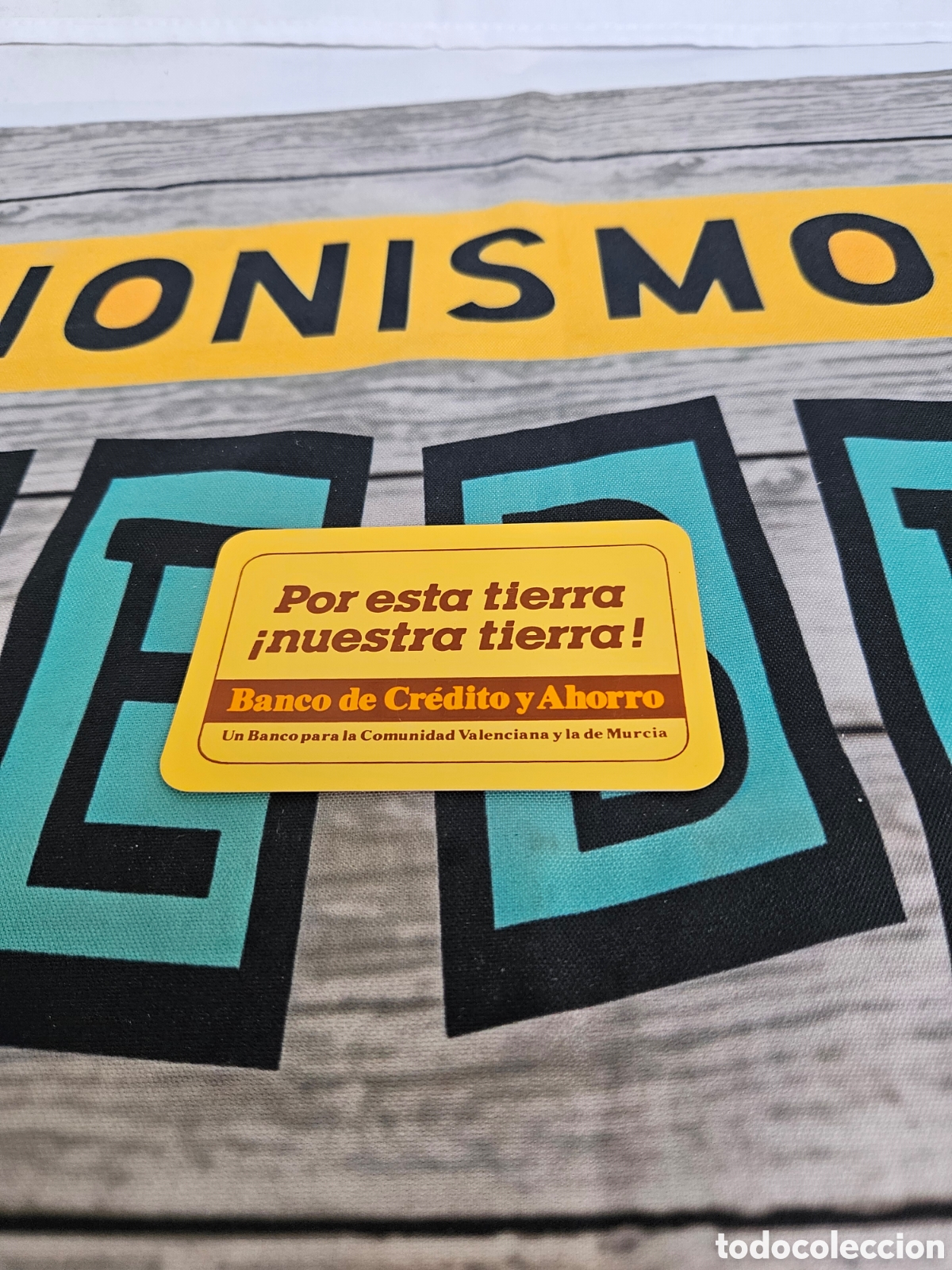 Colecionismo Calend&aacute;rios: CALENDARIO PUBLICIDAD BANCO DE CREDITO Y AHORRO VALENCIA Y MURCIA. 1986