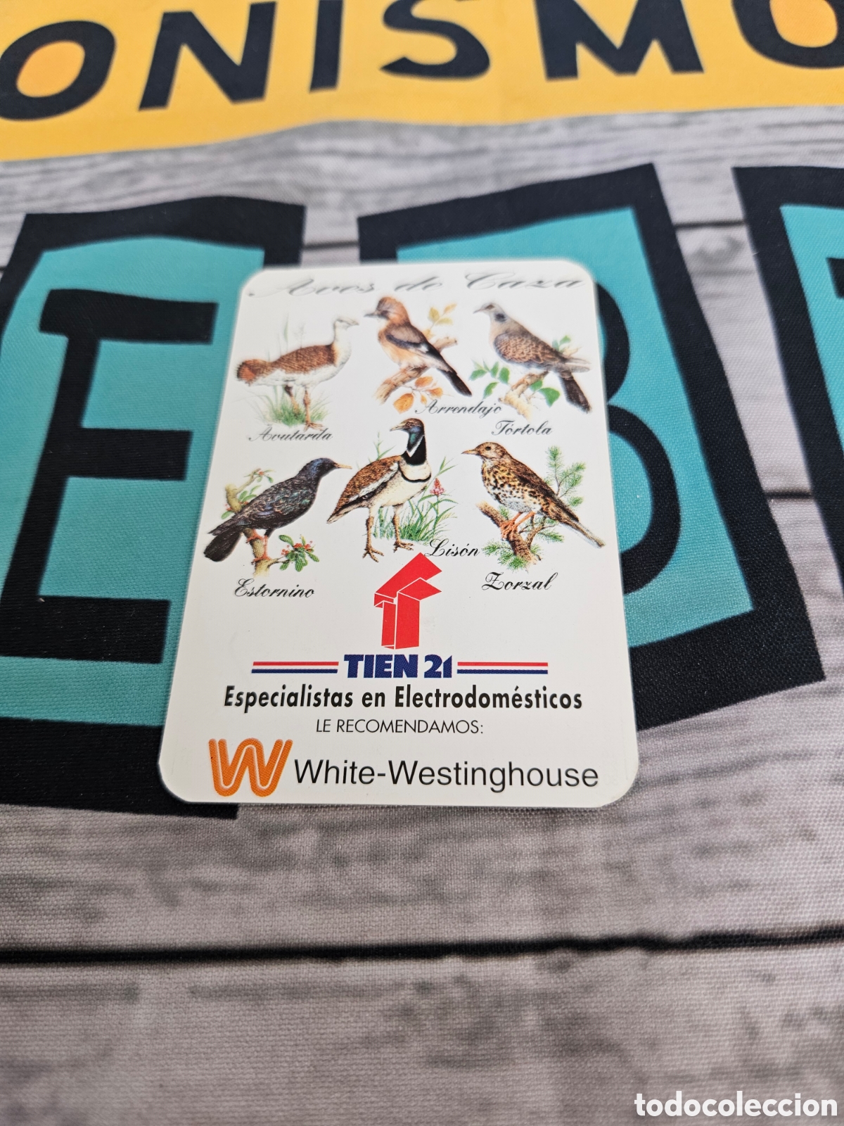 Coleccionismo calendarios: CALENDARIO PUBLICIDAD ELECTRODOMESTICOS TIEN 21. AVES DE CAZA. 1995