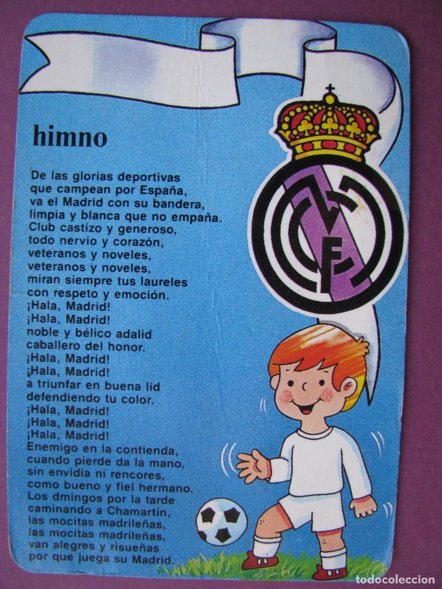 Coleccionismo calendarios: CALENDARIO DE BOLSILLO 1996. HIMNO DE REAL MADRID. PUBL. EL CHOLLO DEL MUEBLE BARATISIMO, MALAGA