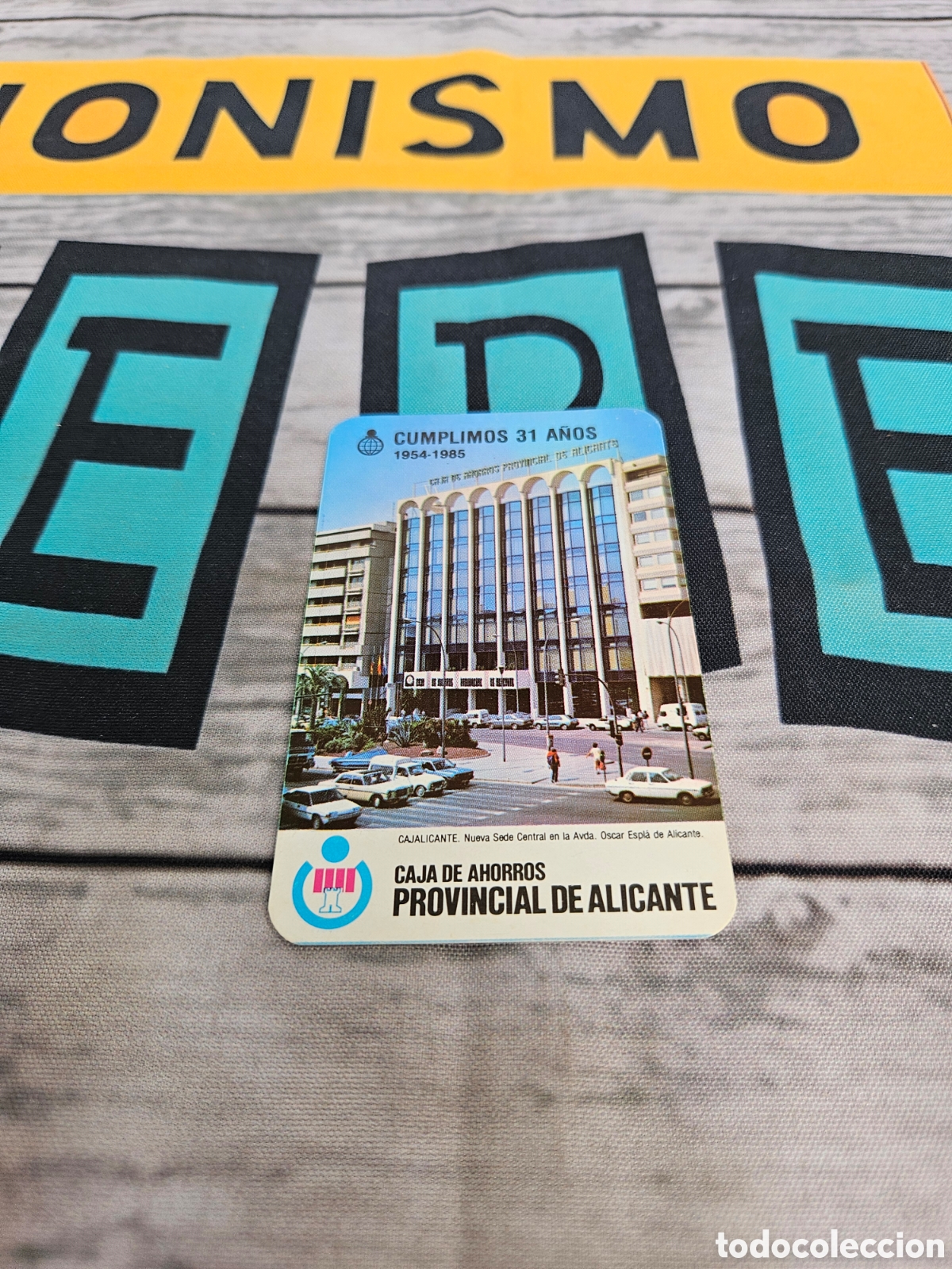 Collectables Calendars: CALENDARIO PUBLICIDAD BANCO CAJA DE AHORROS DE ALICANTE. 1985