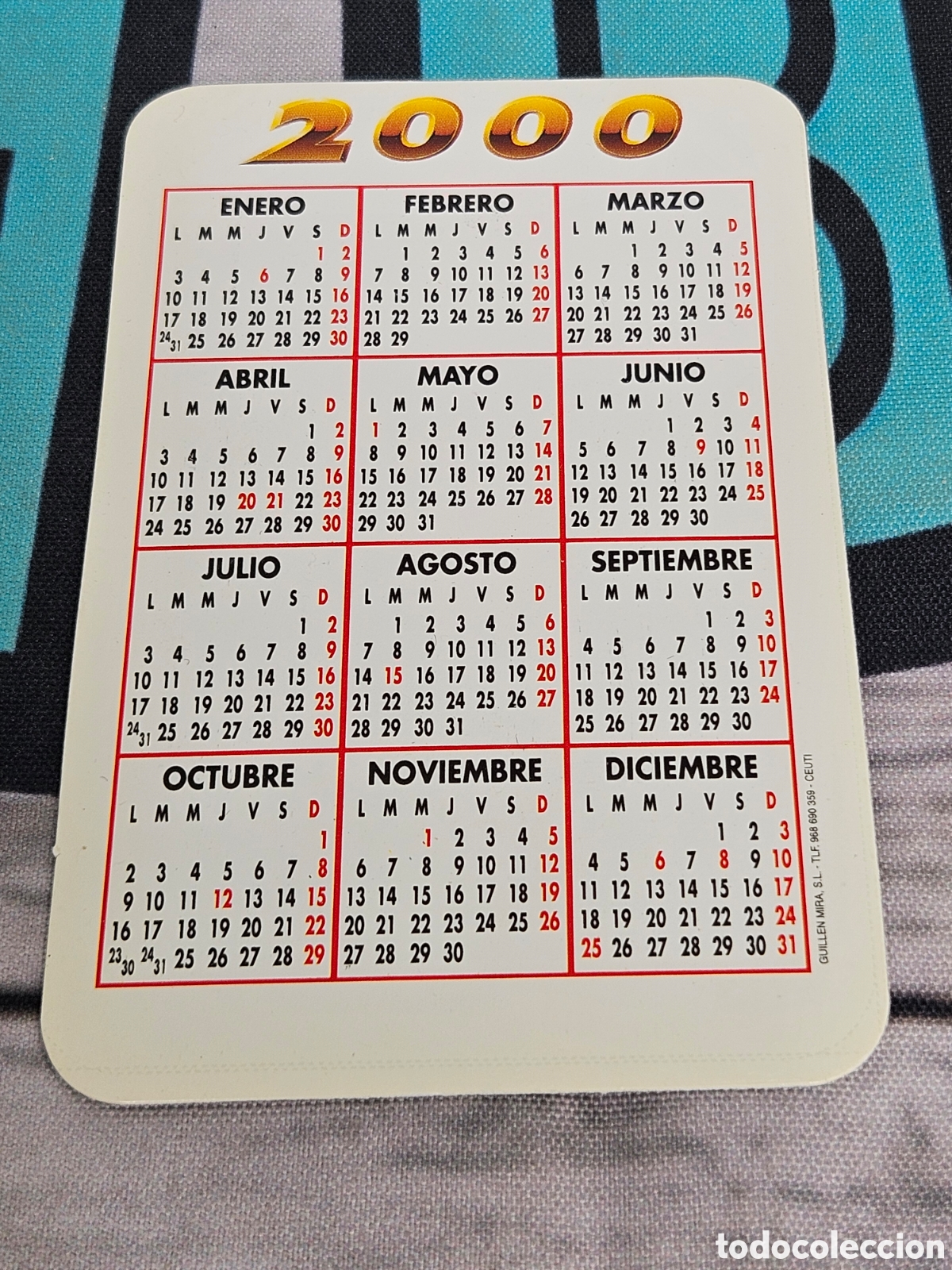 Coleccionismo calendarios: CALENDARIO EMPRESA PERFUMERIAS MARVIMUNDO. 2000 - Foto 3