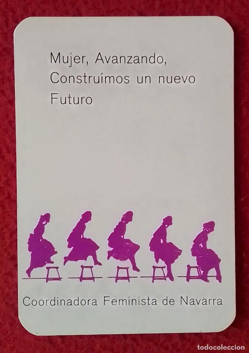 Coleccionismo calendarios: ANTIGUO CALENDARIO DE BOLSILLO OLD CALENDAR 1981 COORDINADORA FEMINISTA NAVARRA FEMINISMO MUJER GIRL