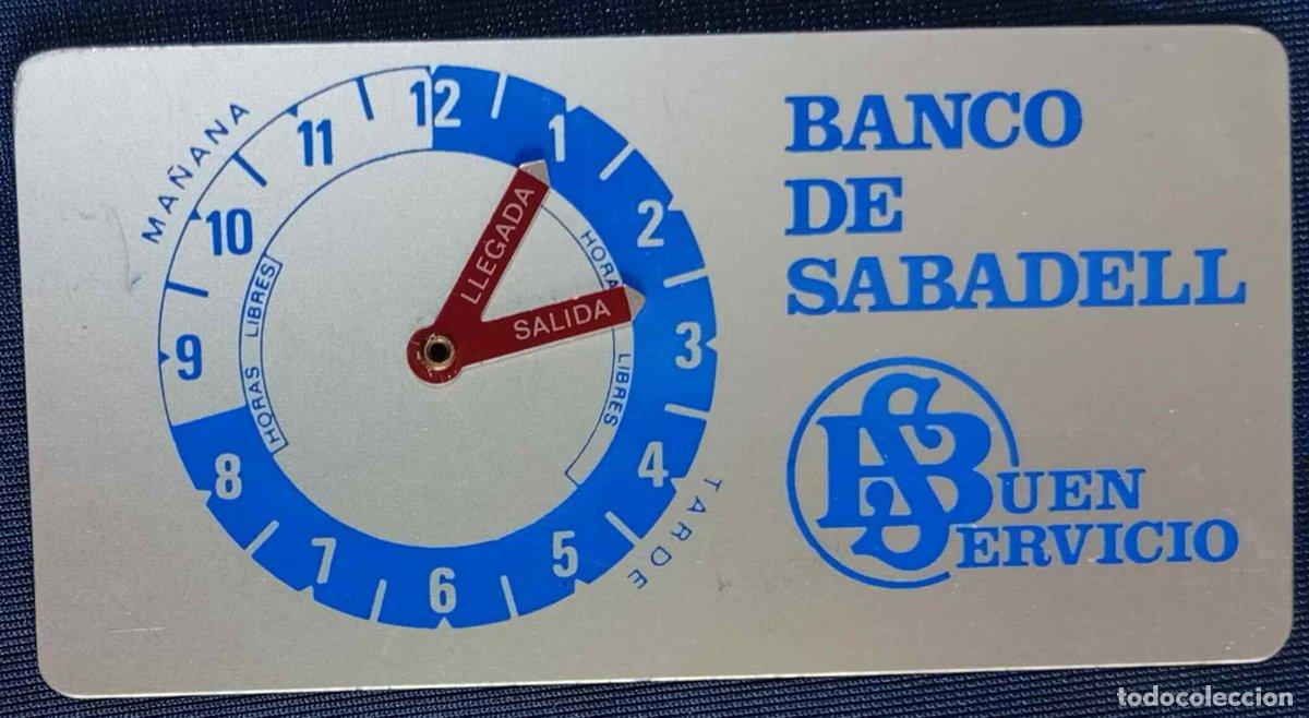 Coleccionismo calendarios: CALENDARIO BANCO DE SABADELL. CON CONTROLADOR DE APARCAMIENTO, 1975.