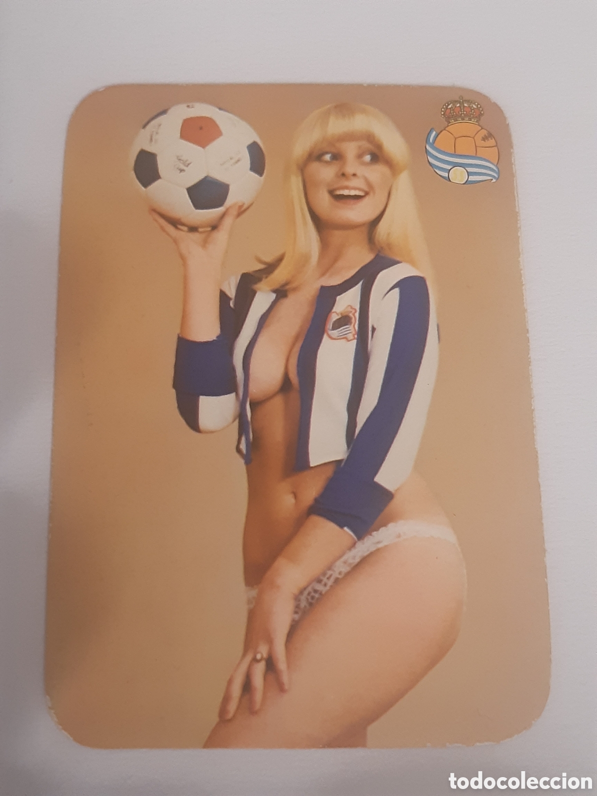 Coleccionismo calendarios: Calendario futbol chica Real Sociedad 1977