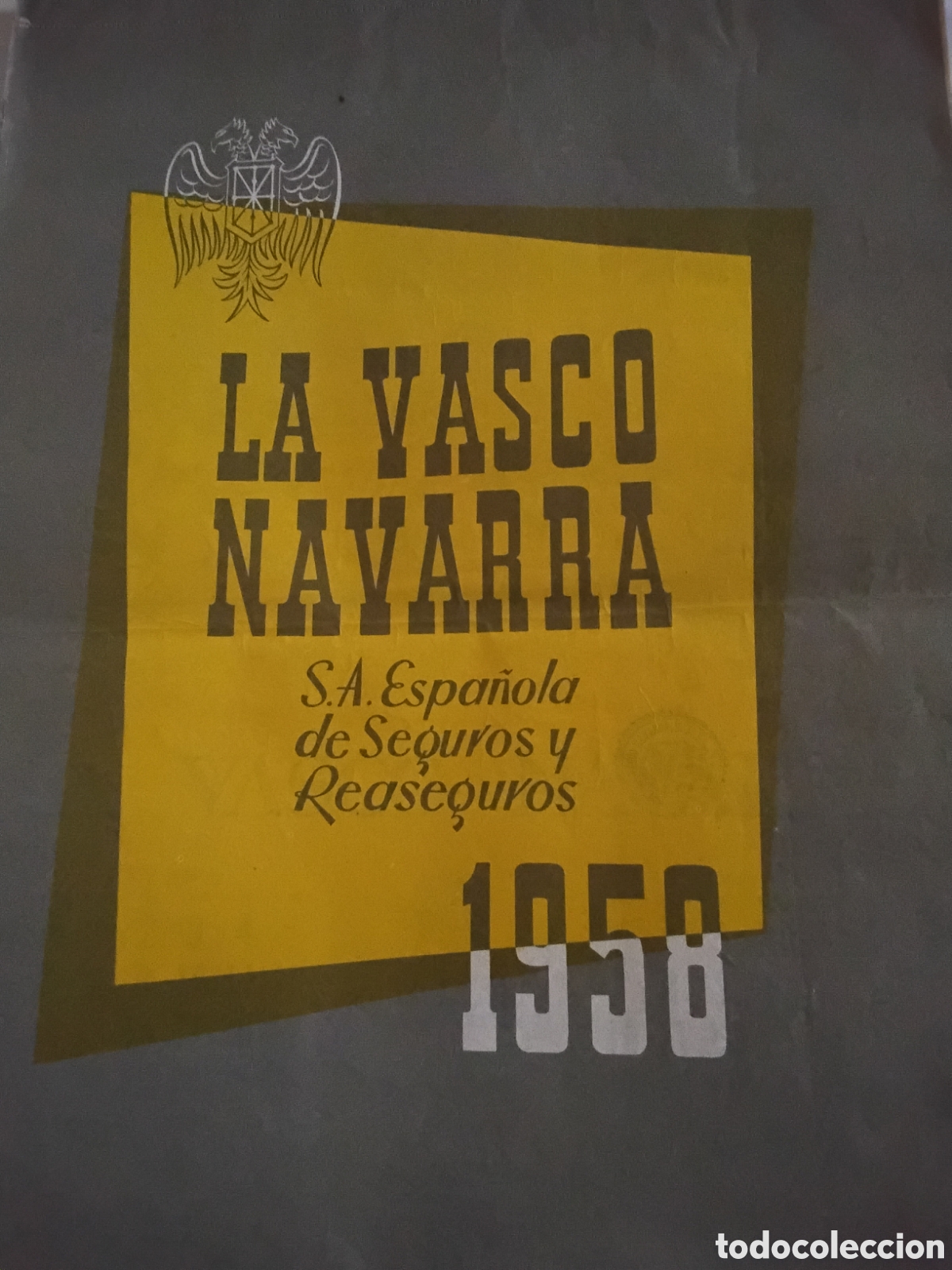 Coleccionismo calendarios: CALENDARIO DE PARED LA VASCO NAVARRA 1958. FOURNIER