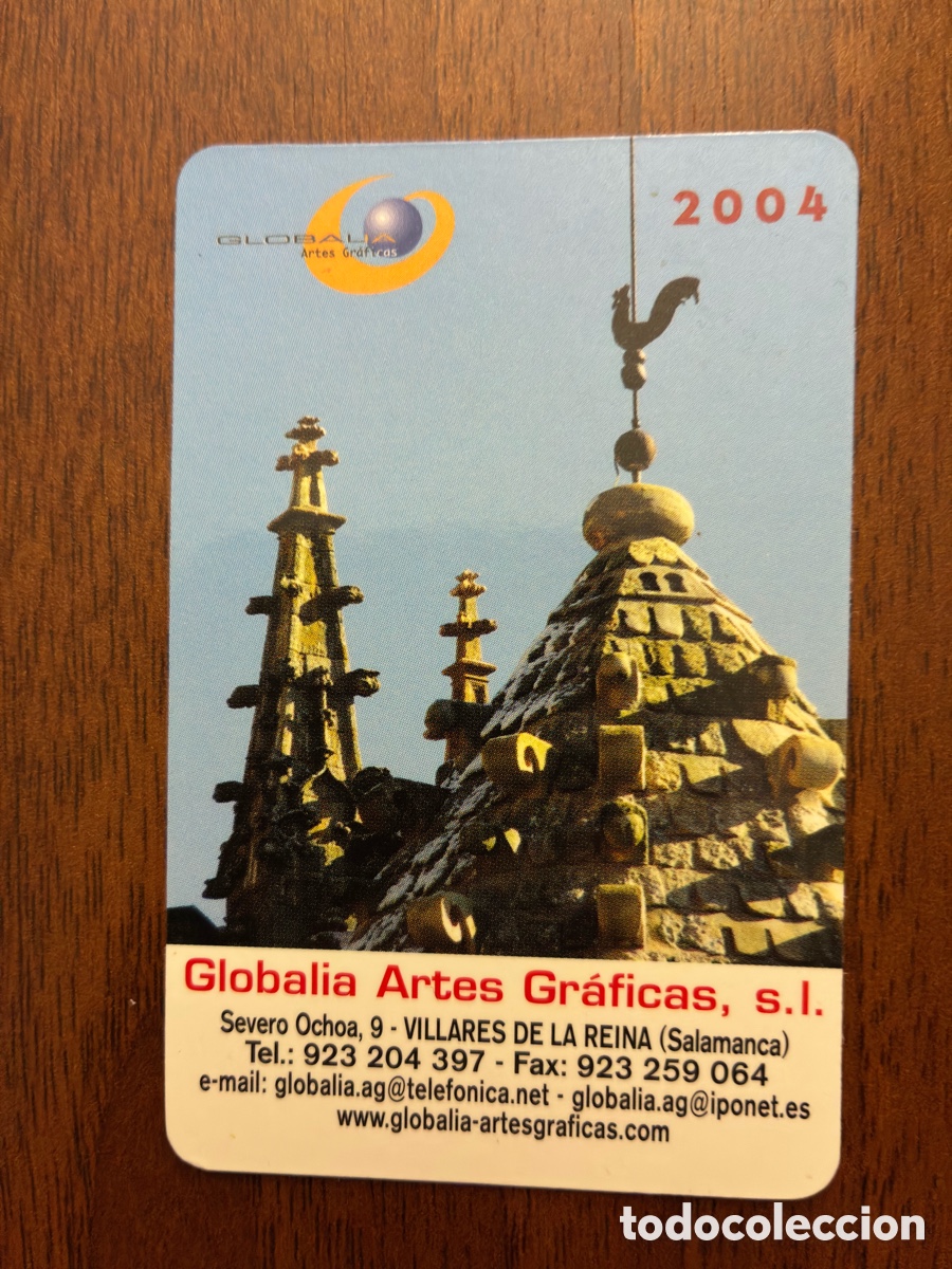 Coleccionismo calendarios: Calendario de bolsillo 2004 - Globalia Artes Gr&aacute;ficas (Salamanca) - Torre del Gallo Catedral Vieja