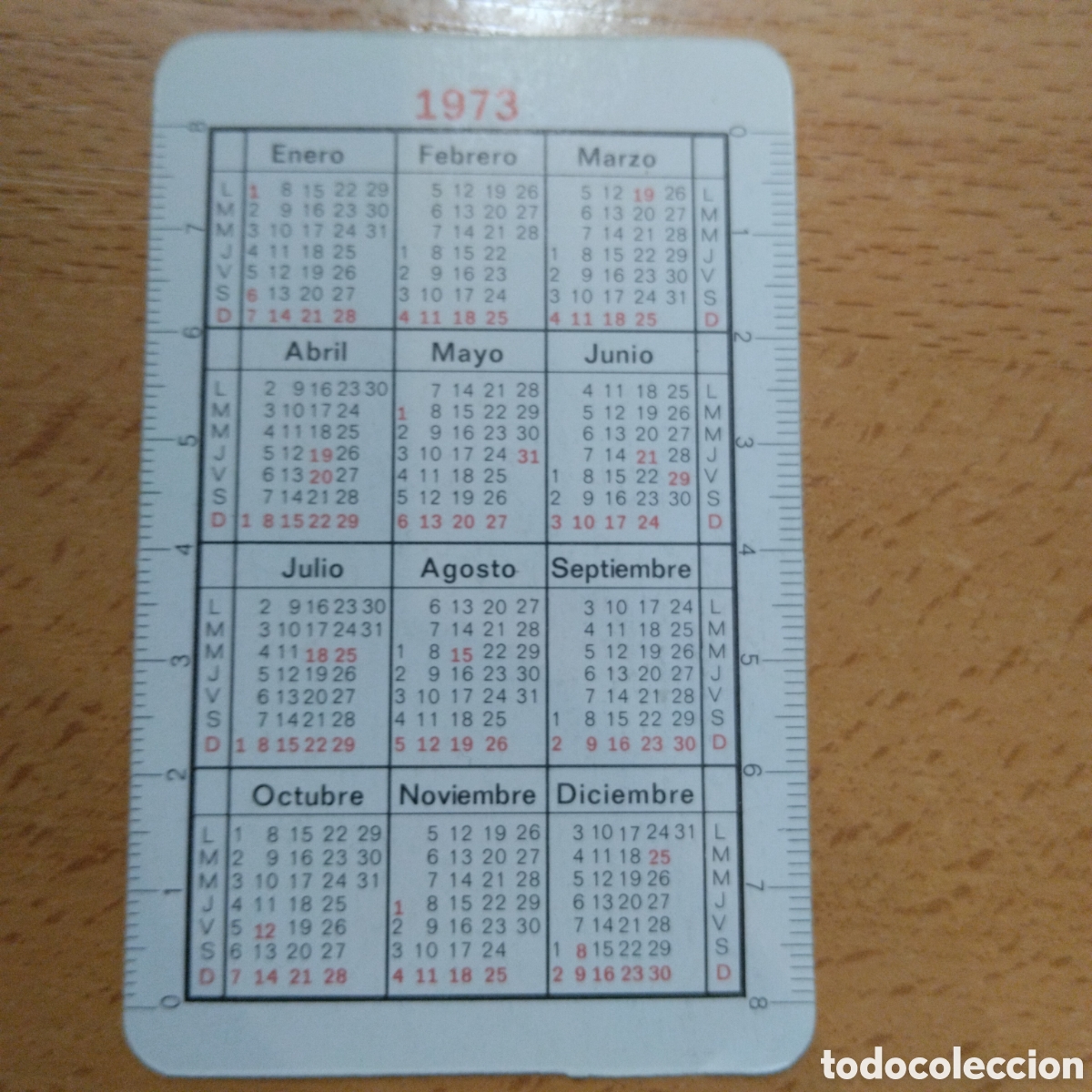 Coleccionismo calendarios: CALENDARIO 1973, TINTORERIA MULTICOLOR - Foto 2