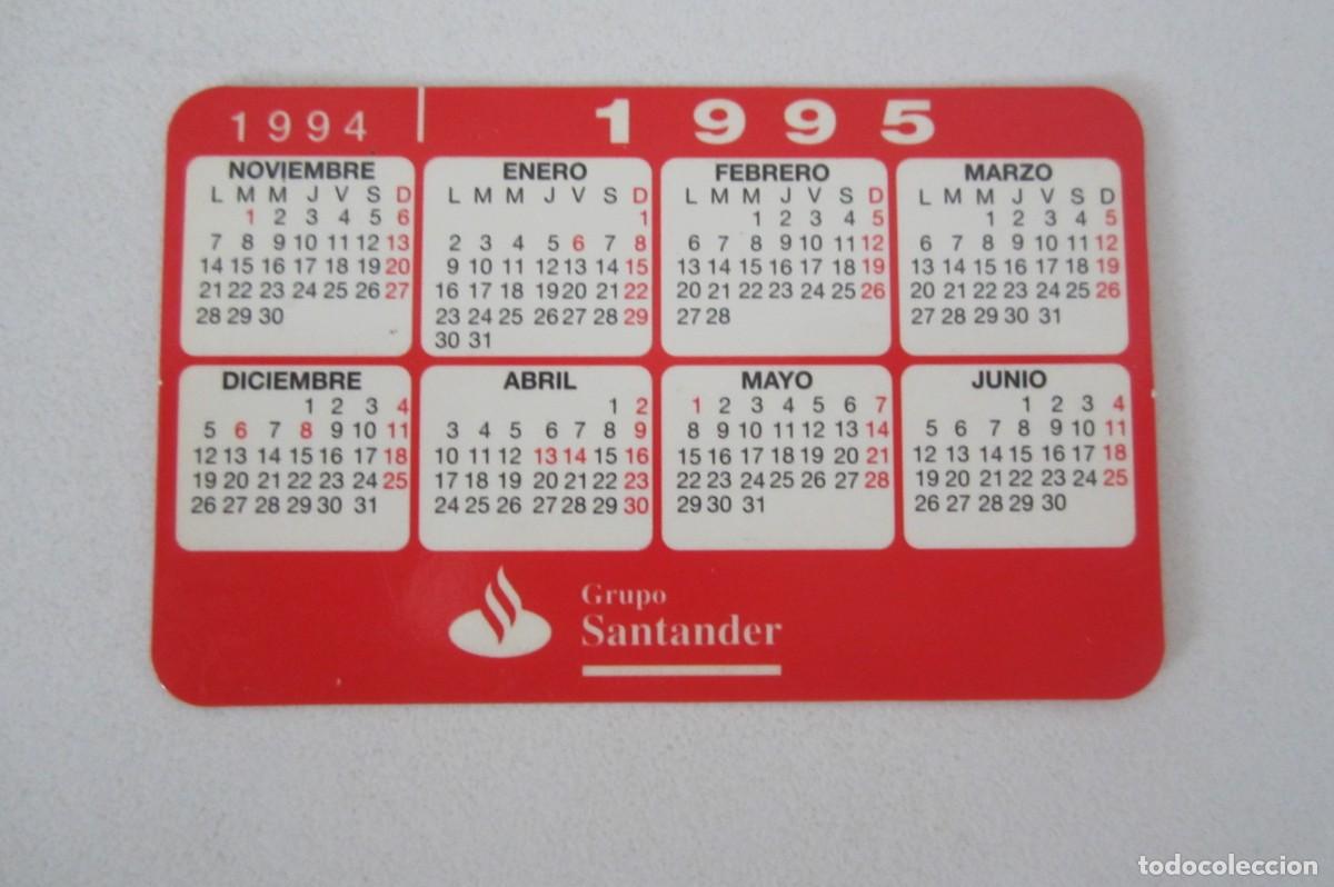 Coleccionismo calendarios: Calendario Banco Santander 1994-1995-1996