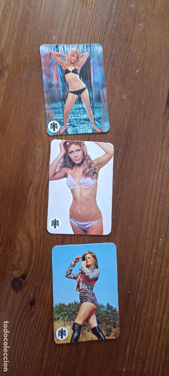 Coleccionismo calendarios: 3 CALENDARIOS CHICAS 1975, LOS DE LA FOTO.
