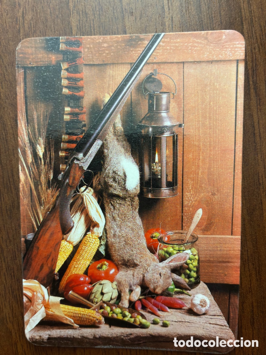 Coleccionismo calendarios: Calendario de bolsillo 1984 - Salchicher&iacute;a T. Calvo Salamanca - Bodeg&oacute;n Caza y Sorteo Jam&oacute;n