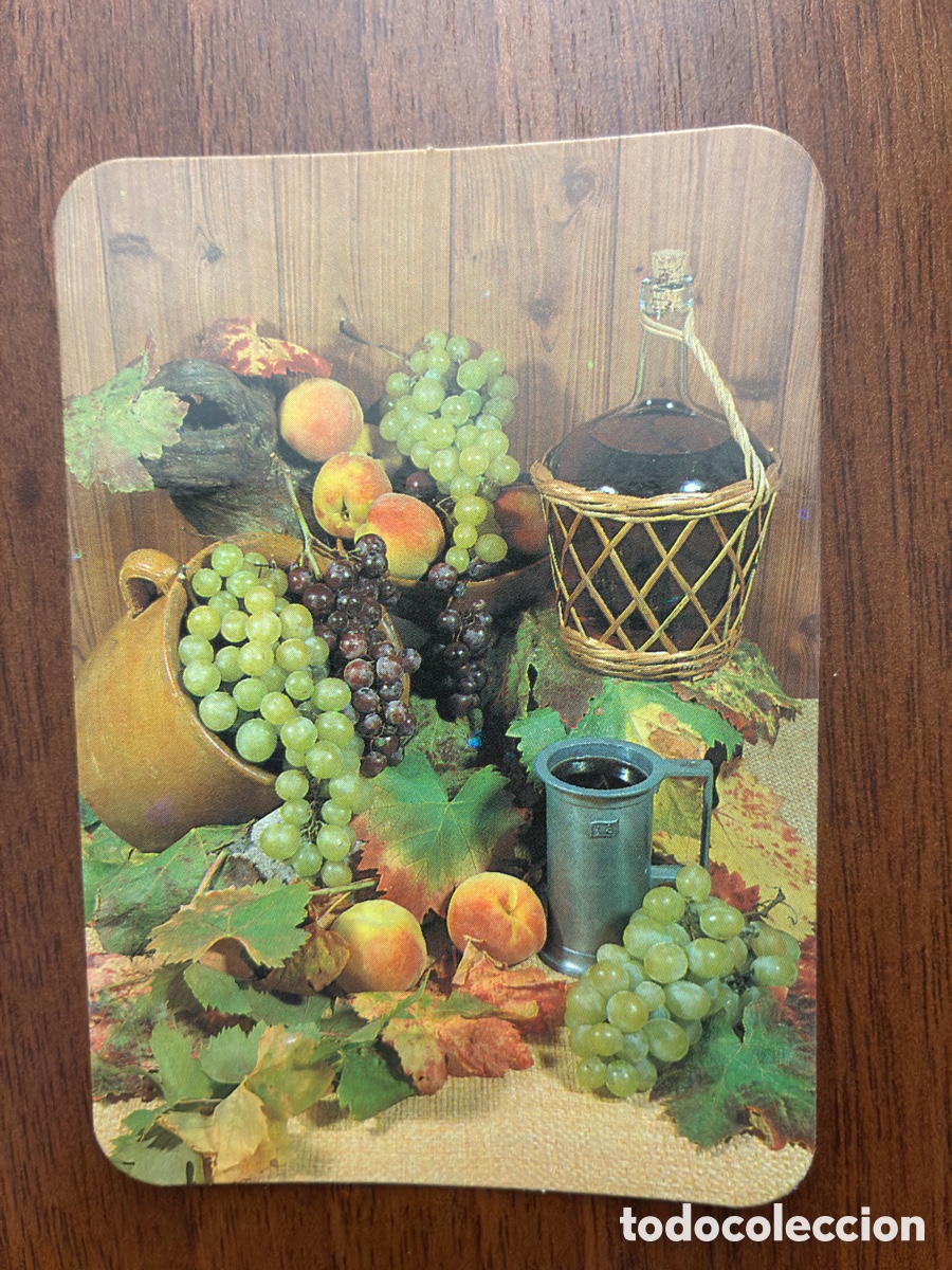 Coleccionismo calendarios: Calendario de bolsillo 1987 - Bazar Gonygal (Salamanca) - Bodeg&oacute;n Uvas y Garrafa de Vino