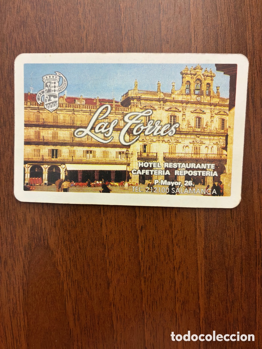 Coleccionismo calendarios: Calendario de bolsillo 1995 - Hotel Restaurante Las Torres (Plaza Mayor, Salamanca) - Fournier