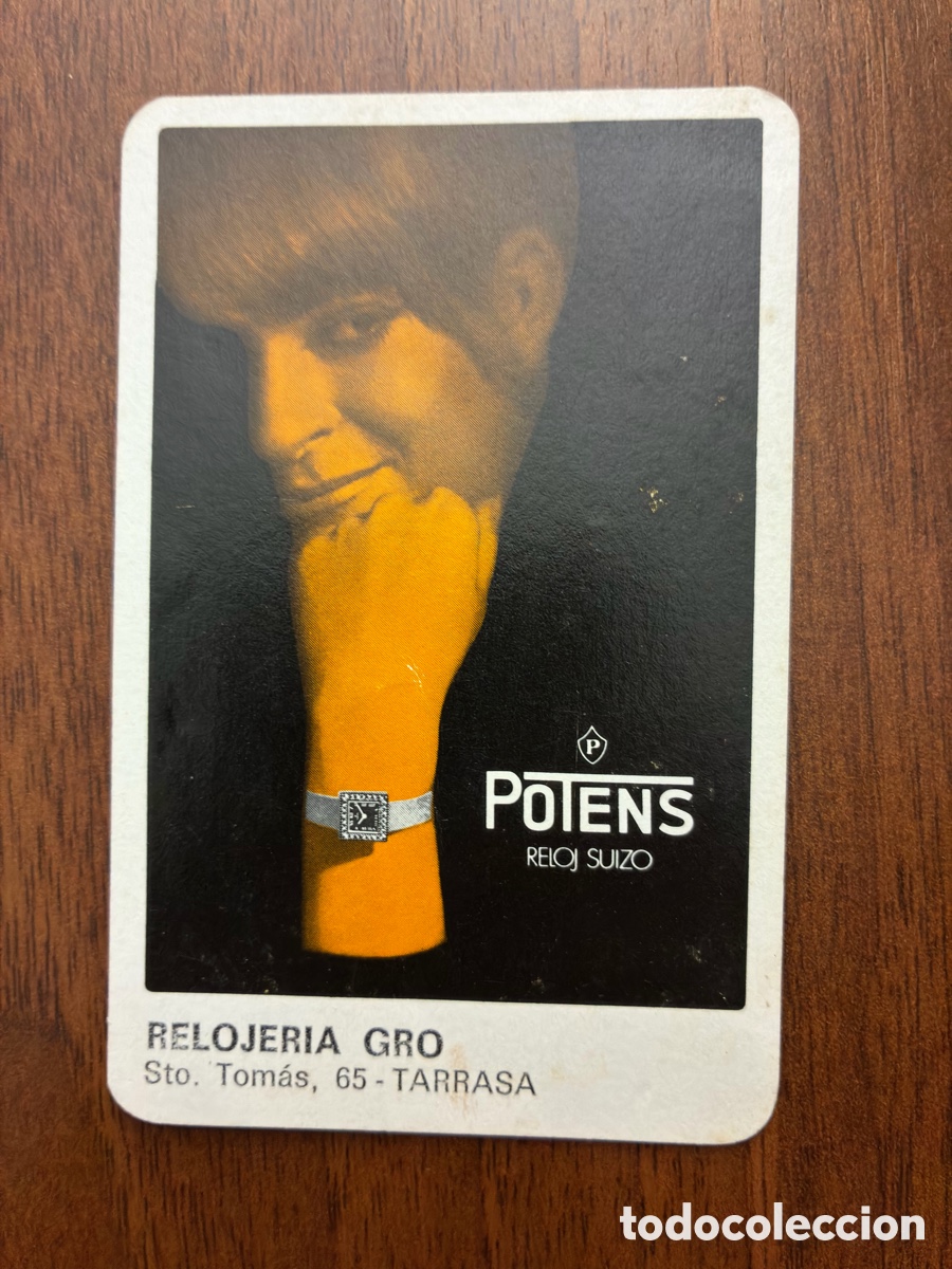 Coleccionismo calendarios: Calendario de bolsillo 1973 - Relojer&iacute;a Gro (Tarrasa) / Relojes Potens - Fournier
