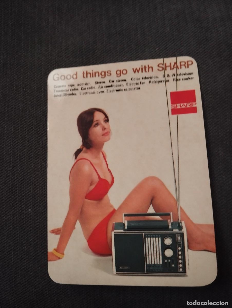 Coleccionismo calendarios: CALENDARIO PUBLICIDAD SHARP SE&Ntilde;ORITA DEL A&Ntilde;O- 1971 -EL DE LA FOTOS VER TODOS MIS CALENDARIOS