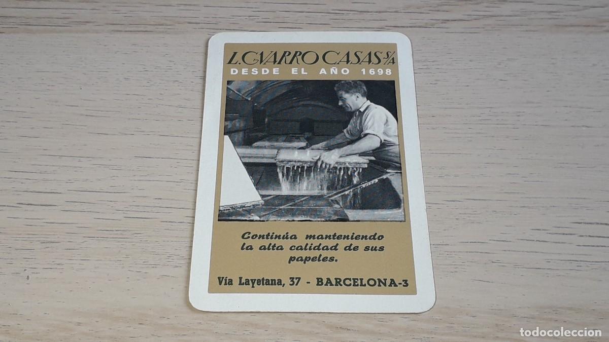 Coleccionismo calendarios: Calendario de bolsillo L. Guarro Casas, Heraclio Fournier, a&ntilde;o 1962.