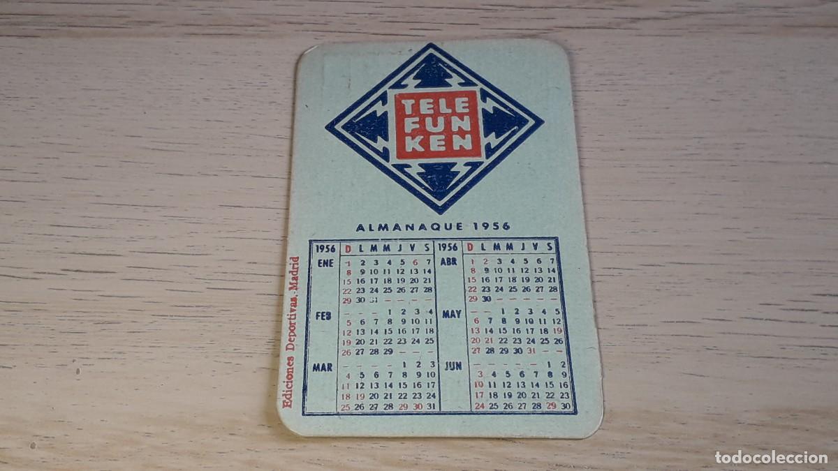 Coleccionismo calendarios: Calendario de bolsillo TELEFUNKEN Radio, Fono, Discos...Casa Diffent Barcelona, a&ntilde;o 1956.